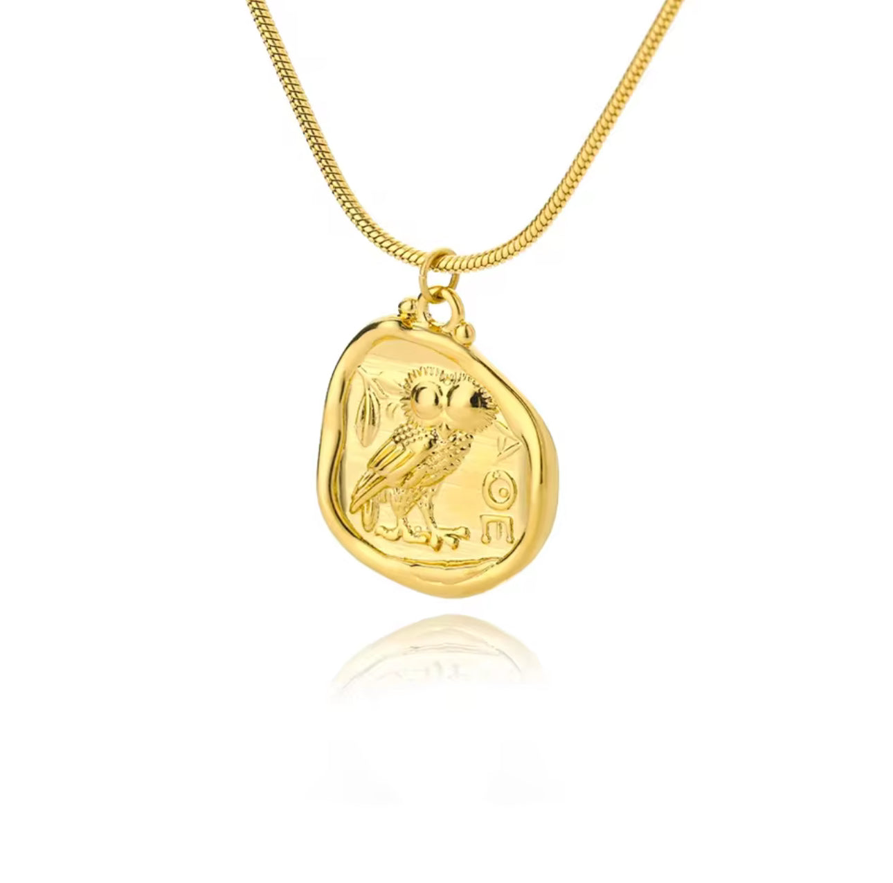 Owl Coin Necklace
